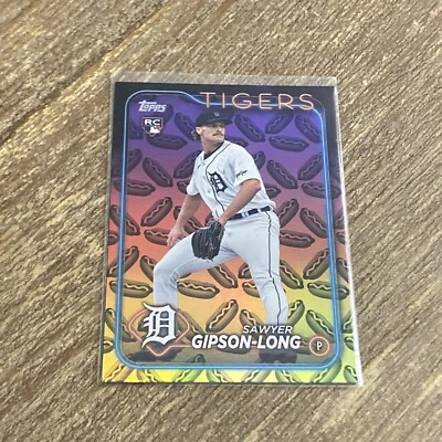 2024 Topps Series 2 - #616 Sawyer Gipson-Long (RC) (Hot Dogs Parallel)  - Image 1 of 2