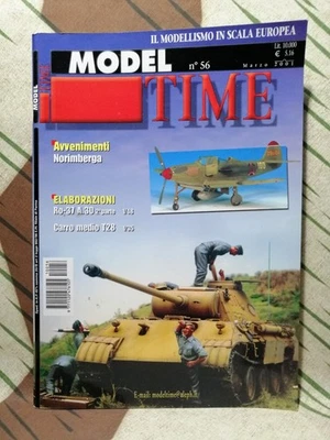 MODEL TIME  56  2001 MODELLISMO STATICO AEREI CORAZZATI FIGURINI PG. 82 FOTO 175 - Immagine 1 di 4