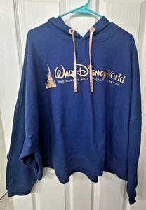 !New Walt Disney World 50th Anniversary Zip Hooded Hoodie Sweatshirt 3X XXXL - Picture 1 of 2