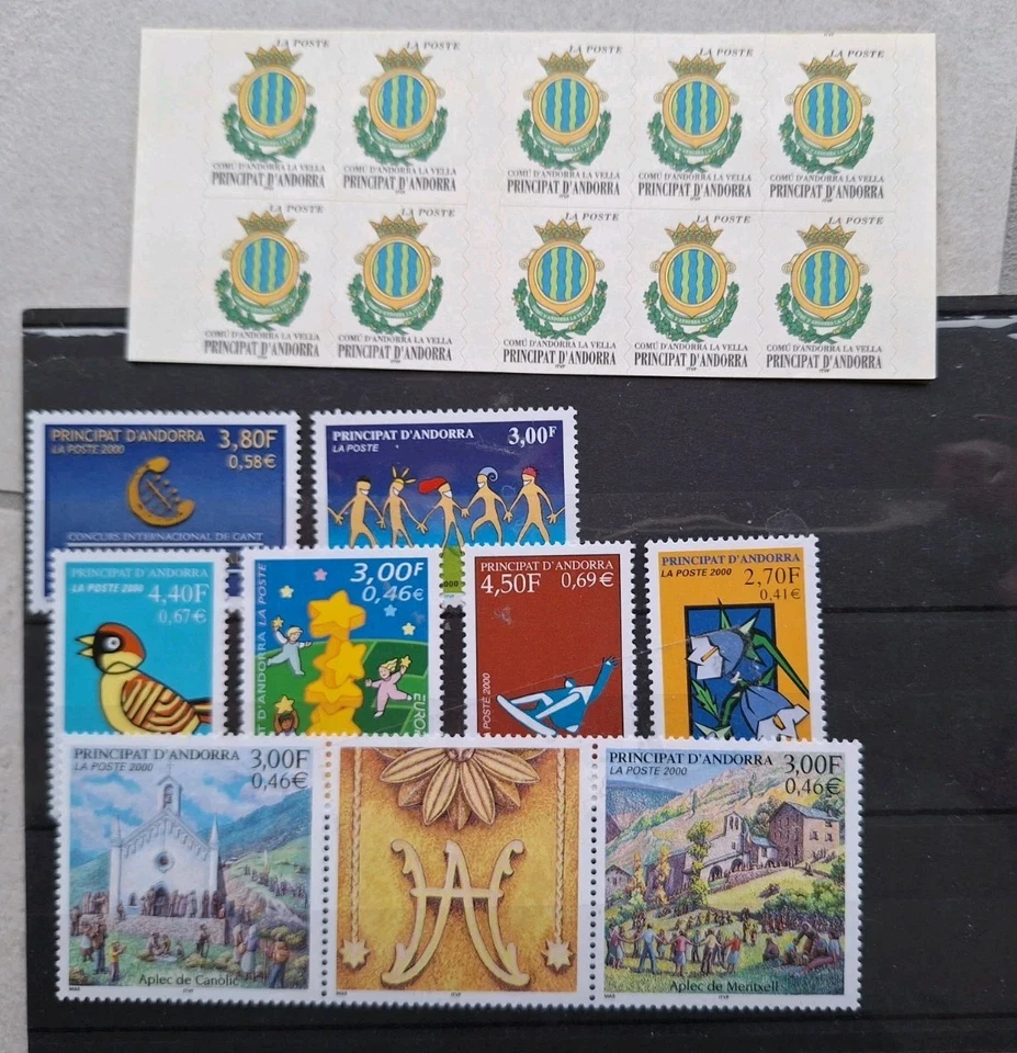 Andorre Neufs Sans Charnière MNH Lot Année 2000 - Imagen 1 de 1