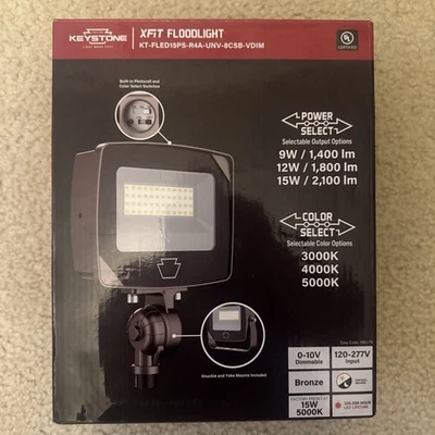 Luz de inundación LED Keystone XFit - Selección de potencia y color Foto 1 de 4