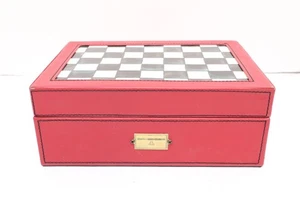 Seltene MACKENZIE CHILDS COURTLY CHECK Emaille BRIEF SCHREIBTISCH BOX - Bild 1 von 10