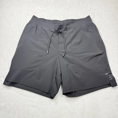 Lululemon мужские большие лицензии на тренировку короткие без подкладки черные LM7APYS 7 дюймов внутренний шов - Изображение 1 из 4