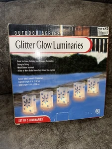 Vintage Glitter Glow Luminaries Electric - Picture 1 of 2