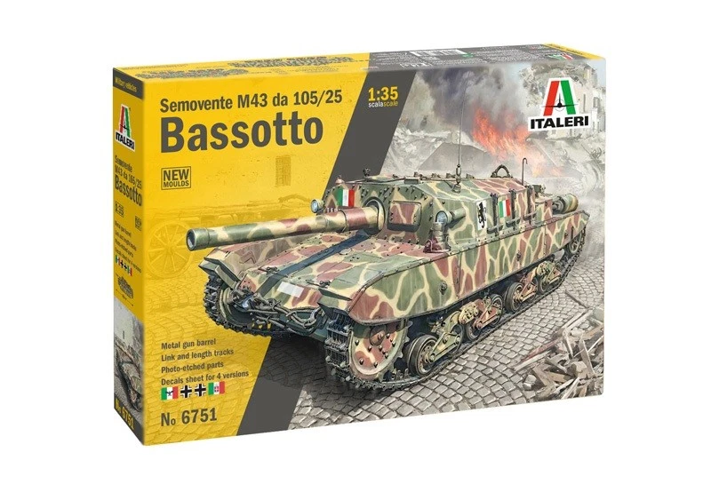 Italeri 6751 - 1:35 Semovente M43 Da 105/25 Basotto - Neuf - Photo 1/1