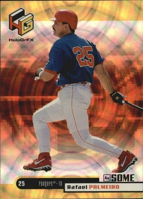 1999 Upper Deck HoloGrFX AuSOME #58 Rafael Palmeiro Card - Image 1 of 2