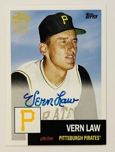 Vern Law 2016 Topps Archives Fan Favorites On Card Auto Pirates - Picture 1 of 2