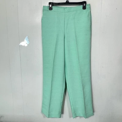 Pantalones cortos Alfred Dunner para mujer talla 10 verde claro cintura elástica Foto 1 de 4