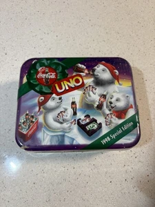 NRFB Vintage 1998 Special Edition Coca-Cola UNO Set Polar Bears Rare.  - Picture 1 of 6