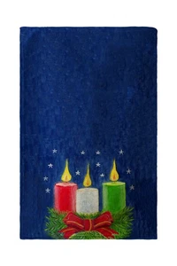 Betsy Drake Christmas Candles Kitchen Towel - Picture 1 of 1