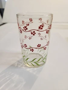 Vaso de jugo MCM Hazel Atlas Swanky Swigs Forget Me Knot de la década de 1950 5 OZ de reemplazo  - Imagen 1 de 9