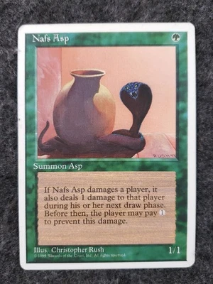 Magic the Gathering MTG Nafs Asp (264) Fourth Edition  LP (DS3D1L5) - Image 1 of 4