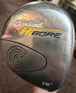 Cleveland Hibore 15* 3 Fairway Wood Stiff Aldila NVS 65g Graphite Shaft - Picture 1 of 6