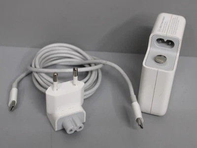 APPLE 61W USB-C Power Adapter Netzteil A1718 Original Ladegerät & MagSafe Kabel - Bild 1 von 4