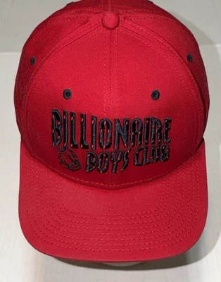 Gorra Billionaire Boys Club Snapback roja deletreada astronauta espacial elevada 2015 Foto 1 de 4