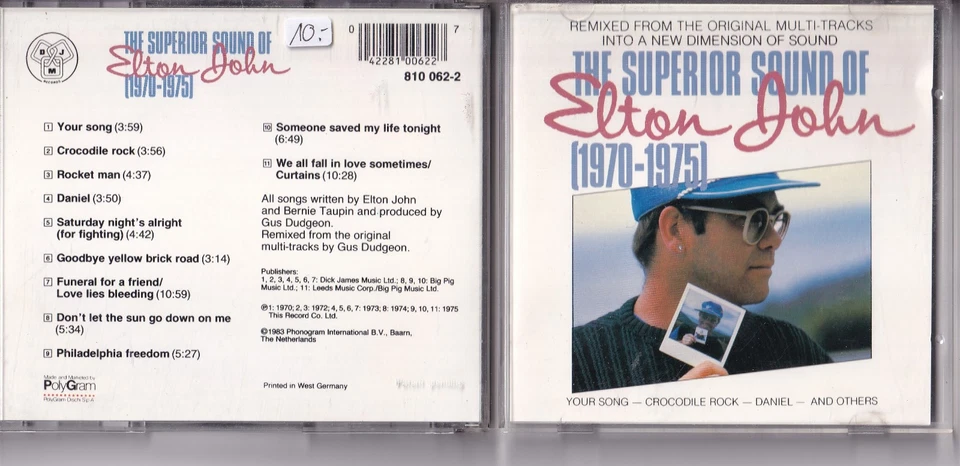 Elton John – The Superior Sound Of Elton John (1970-1975) CD DJM Records - Bild 1 von 1