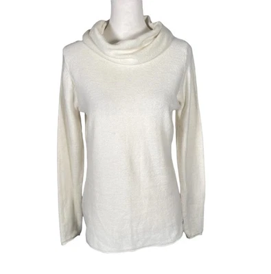 Suéter Columbia Sportswear para mujer talla mediana marfil capucha cuello manga larga Foto 1 de 4