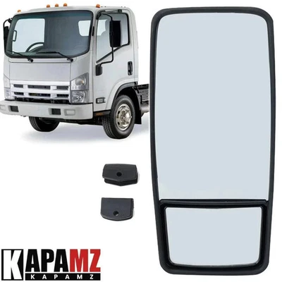 Espejo de puerta del lado del conductor para 2008-2023 ISUZU NPR NPR-HD NQR NRR espejo manual Foto 1 de 4