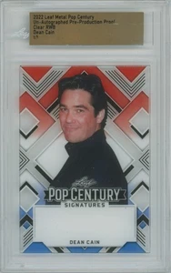 Dean Cain 2022 Leaf Pop Century Metal Clear RWB 1/1 Pre-Production Proof - Bild 1 von 2