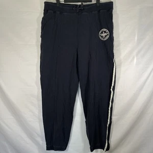 Vtg 90s Ralph Lauren Polo Jeans Co Mens XL Black Grunge Sweatpants Joggers - Picture 1 of 12