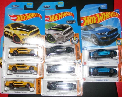 Lote Ford Shelby GT350R 2017 Hot Wheels Zamac Muscle Mania #2/10 Silver Mustang Foto 1 de 4
