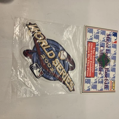 2002 World Series Logo Sleeve Jersey Patch Anaheim Angels San Francisco Giants - Image 1 of 3