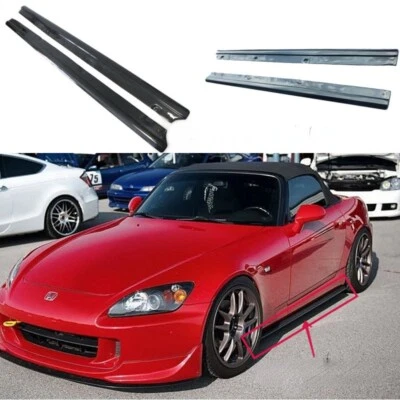 Kits adicionales de extensión de faldón lateral debajo de la tabla de fibra de carbono para Honda S2000 AP1 AP2 Foto 1 de 4