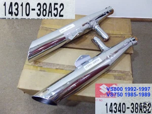 Suzuki VS750 VS800 Exhaust Muffler L/R INTRUDER PIPE 14310-38A52 OEM 14340-38A52 - Bild 1 von 12