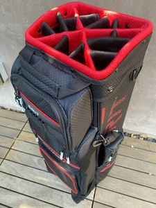 Grit Golf Tower Cart Bag -Blk/Red - New - Open Box - Picture 1 of 8