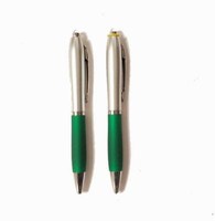Heavy Duty Classy Thick Green Metal Pens with Rubber Grip Lot of 100 Pcs