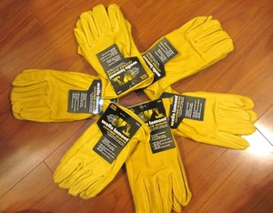Lot of 6 Wells Lamont Heavy Duty Leather Work Gloves Premium Cowhide - All Size - Picture 1 of 8