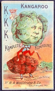 Cabbage Head Veggie Lady Trade Card ~ Kangaroo Komplete Kompound K.K.K. Dünger - Bild 1 von 3
