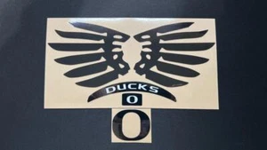 Oregon Ducks "Black Wings" Mini Football Helmet Decal Set - Picture 1 of 1