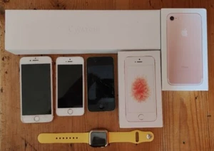 Apple Bundle - iPhone 4 SE 7 & Watch Serie 5 Ersatzteile repariert nur einige Boxen - Bild 1 von 8