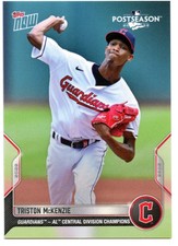 2022 Topps Now Postseason #PS60 Triston McKenzie/678* - NM