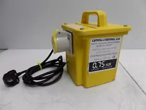 Carroll & Meynell LTD CM7501 Safety Isolating Transformer - Picture 1 of 6