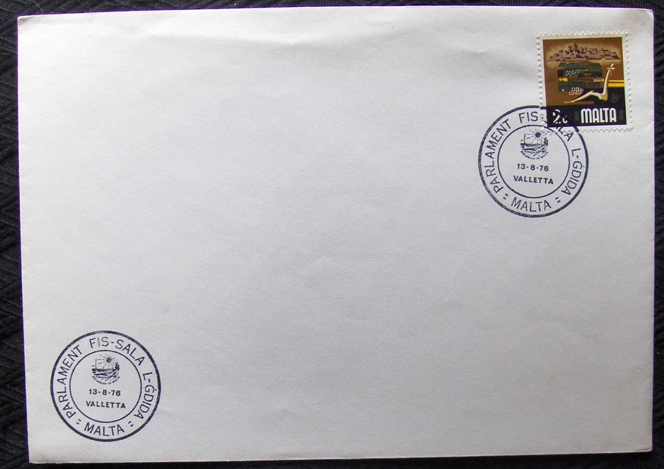 Malta. FDC Parliament IN The New Hall 1976 - Image 1 of 1