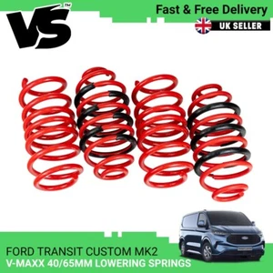 FORD TRANSIT CUSTOM MK2 V-MAXX 40/65MM LOWERING SPRINGS SUSPENSION UPGRADE - Picture 1 of 10