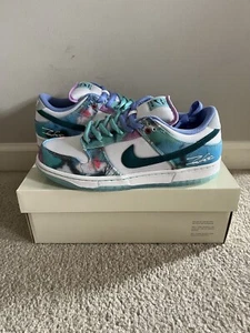 Nike SB Dunk Low Futura Laboratories Bleached Aqua, US Size 10, New, HF6061-400 - Picture 1 of 12