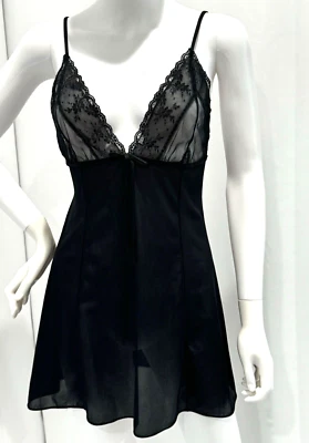 Pandora на шик ночная рубашка и халат комплект женщин размер средний черный шифоновое читать - Изображение 1 из 4