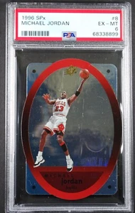 1996-97 UPPER DECK SPX MICHAEL JORDAN DIE-CUT #8 PSA 6 EX-MINT CHICAGO BULLS - Picture 1 of 2