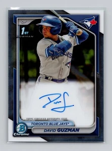 Bowman David Guzmán 1st Bowman 2024 cromado automático Toronto Blue Jays - Imagen 1 de 2
