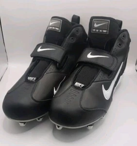Nike Open Field 3/4 (3E) Cleats Black/White Shoes Sz 11 US/10 UK/45UK/29 CM - Picture 1 of 10