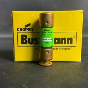 JUEGO DE 10 - FUSIBLES BUSSMANN FRN-R-6/10 ($50 OBO) - NUEVOS EN CAJA - Imagen 1 de 4
