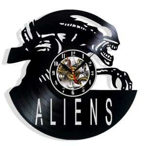 Orologio da parete in vinile alieni decorazione casa regalo Natale compleanno festa arte - Foto 1 di 5