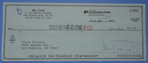 Mel Torme June 7, 1989 Original Signed Autographed Personal Cheque / Check - Picture 1 of 3