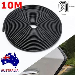 Car Door Edge Guards 10M U Shape Edge Trim Rubber Seal Protector Car Protection - Picture 1 of 12