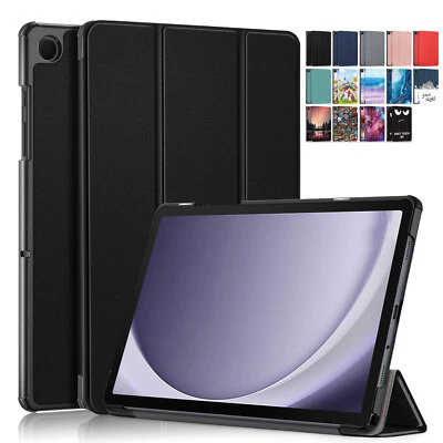 Funda protectora tipo folio ultra delgada de cuero con soporte magnético para Samsung Galaxy Tab A9/A9+ Foto 1 de 4