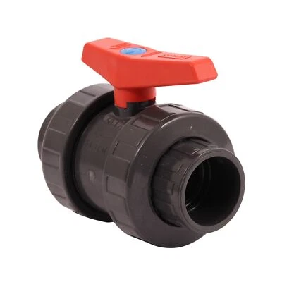 Kugelhahn PVC Klebemuffe d 50 Montage Fittings Verrohrung Pool Schwimmbecken - Bild 1 von 4