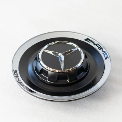 Mercedes Benz GT63 S63 SL63 GLS63 E63 AMG Dull black center cap wheel hub cover - Image 1 of 4